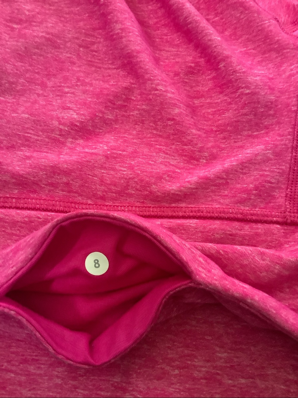 Lululemon Wunder Under Leggings Heathered Jewelled Magenta Size 8 - Picture 6 of 7